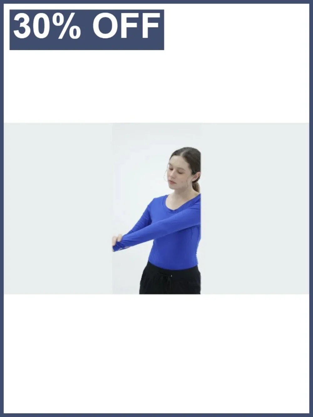 Women's Underscrub Long Sleeve Scoop Neck Slim Fit Polyester Spandex